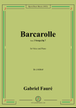 G. Fauré-Barcarolle,in e minor