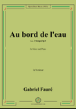 G. Fauré-Au bord de l'eau,in b minor