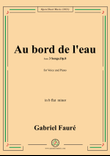 G. Fauré-Au bord de l'eau,in b flat minor