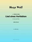 Lied eines Verliebten, by Hugo Wolf, IHW 22 No.43, in e flat minor