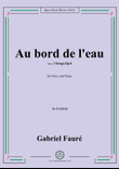 G. Fauré-Au bord de l'eau,in d minor