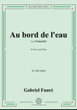 G. Fauré-Au bord de l'eau,in e flat minor