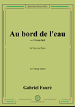 G. Fauré-Au bord de l'eau,in f sharp minor
