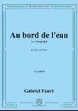 G. Fauré-Au bord de l'eau,in g minor