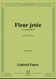 G. Fauré-Fleur jetée,in b minor