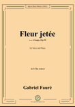 G. Fauré-Fleur jetée,in b flat minor