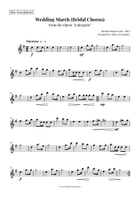 Wedding March (Bridal Chorus) Woodwind Trio scores gallery preview page 4