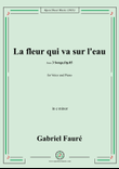 G. Fauré-La fleur qui va sur l'eau,in e minor