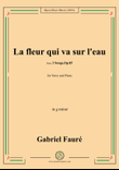 G. Fauré-La fleur qui va sur l'eau,in g minor