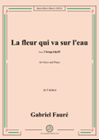 G. Fauré-La fleur qui va sur l'eau,in f minor
