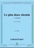 G. Fauré-Le plus doux chemin,in a minor