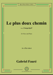 G. Fauré-Le plus doux chemin,in a flat minor