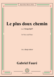 G. Fauré-Le plus doux chemin,in c sharp minor