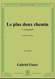 G. Fauré-Le plus doux chemin,in d minor