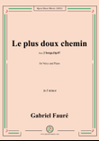 G. Fauré-Le plus doux chemin,in g minor