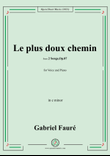 G. Fauré-Le plus doux chemin,in e minor