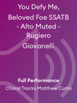 You Defy Me, Beloved Foe SSATB - Alto Muted - Rugiero Giovanelli
