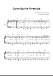 Down By the Riverside - Piano in F With Chords & Lyric