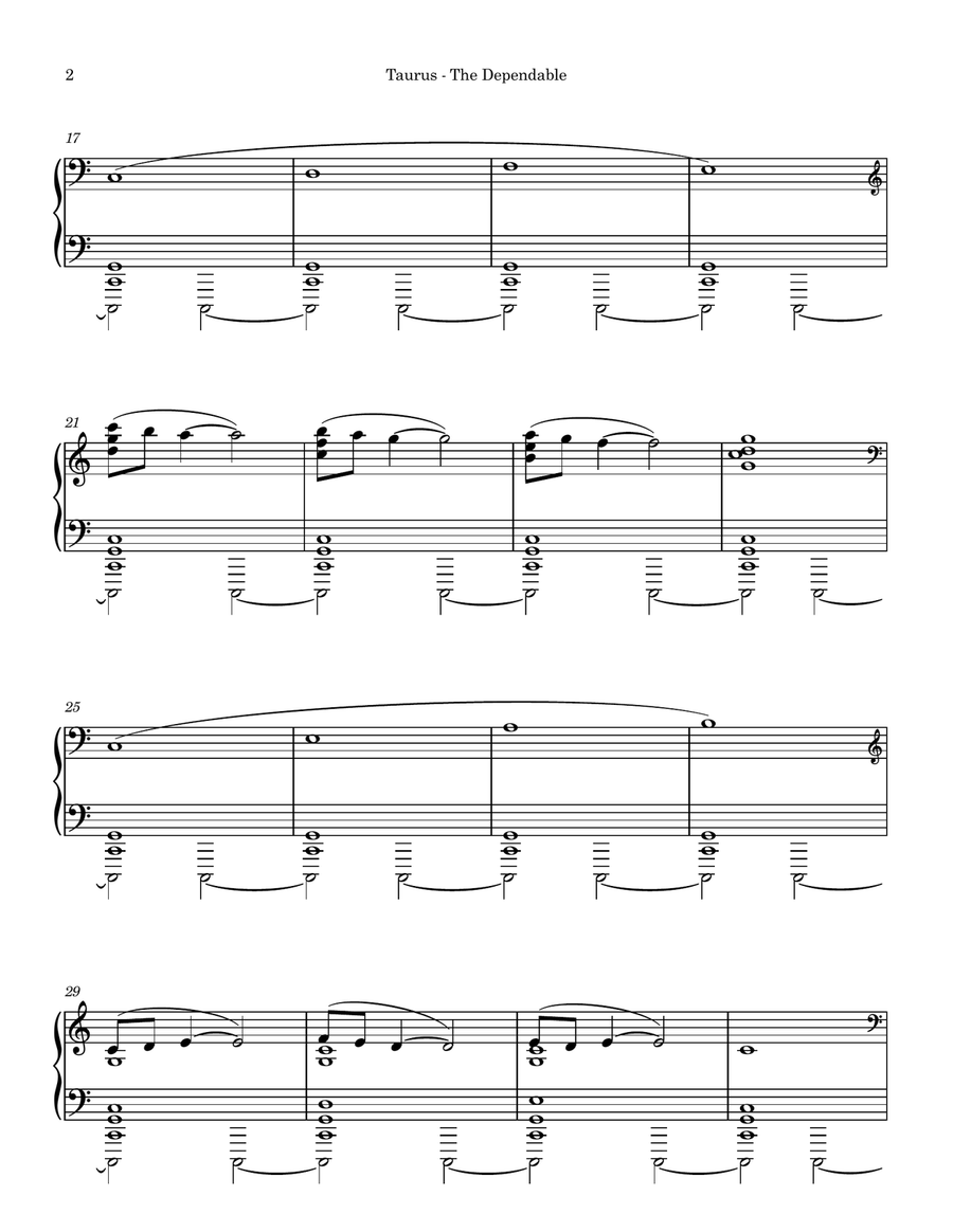 Taurus, the Dependable Piano Solo - Digital Sheet Music page 2