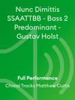 Nunc Dimittis SSAATTBB - Bass 2 Predominant - Gustav Holst