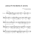 Joshua Fit the Battle of Jericho - Trombone in Bm With Chords & Lyric - Easy