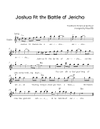 Joshua Fit the Battle of Jericho - Violin in Em With Chords & Lyric - Easy