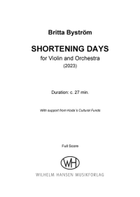 Shortening Days Orchestra scores gallery preview page 3
