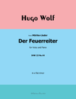 Der Feuerreiter, by Hugo Wolf, IHW 22 No.44, in e flat minor