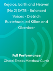 Rejoice, Earth and Heaven (No 2) SATB - Balanced Voices - Dietrich Buxtehude, ed Kilian and Oberdoer