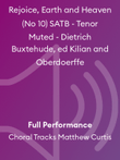 Rejoice, Earth and Heaven (No 10) SATB - Tenor Muted - Dietrich Buxtehude, ed Kilian and Oberdoerffe