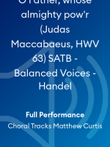 O Father, whose almighty pow'r (Judas Maccabaeus, HWV 63) SATB - Balanced Voices - Handel