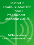 Resonet in Laudibus SSAATTBB - Tenor 1 Predominant - Jabcobus Gallus