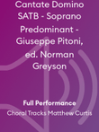 Cantate Domino SATB - Soprano Predominant - Giuseppe Pitoni, ed. Norman Greyson