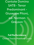 Cantate Domino SATB - Tenor Predominant - Giuseppe Pitoni, ed. Norman Greyson