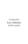 Lux Aeterna (SATB)