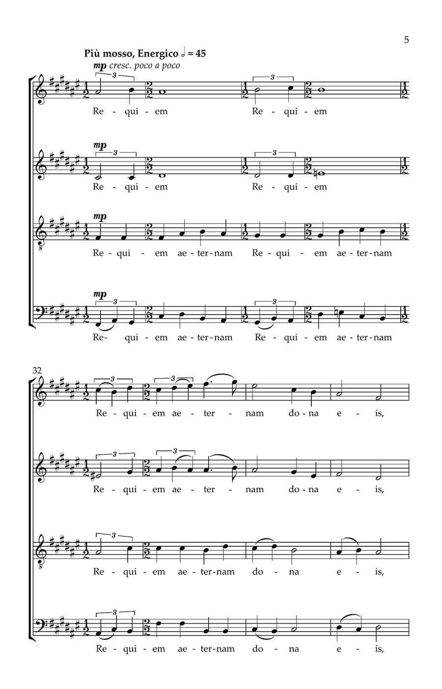 Lux Aeterna (SATB) 4-Part - Digital Sheet Music page 5