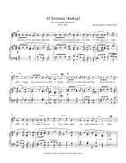 A Christmas Madrigal - Low voice Choir scores gallery preview page 4