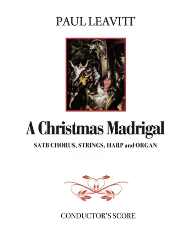 A Christmas Madrigal - SATB chorus, strings, harp and organ
