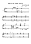 Happy Birthday to you - Piano in G With Chords - Advanced