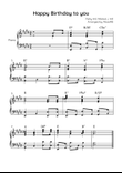 Happy Birthday to you - Piano in E With Chords - Advanced