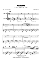 FIVE PIECES BY FRÉDÉRIC CHOPIN FOR CELLO AND GUITAR String Duet scores gallery preview page 3