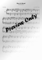 Here Is Bread, Chord Substitution for Congregational Singing Piano Solo scores gallery preview page 4