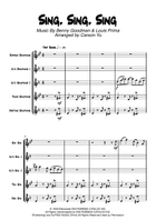 Sing, Sing, Sing Saxophone Quintet scores gallery preview page 4