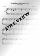 Break Thou the Bread of Life, Chord Substitution for Congregational Singing Piano Solo scores gallery preview page 4