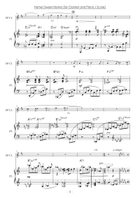 Home! Sweet Home! Clarinet and Piano] B-Flat Clarinet scores gallery preview page 3