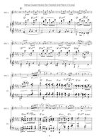 Home! Sweet Home! Clarinet and Piano] B-Flat Clarinet scores gallery preview page 4