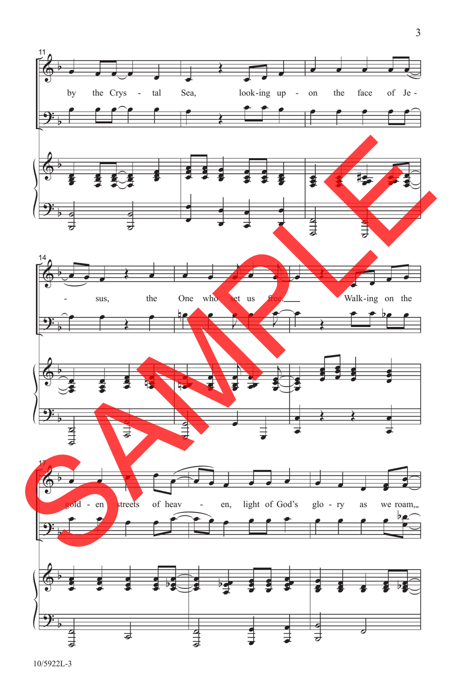 Welcome Home Choir - Sheet Music page 3