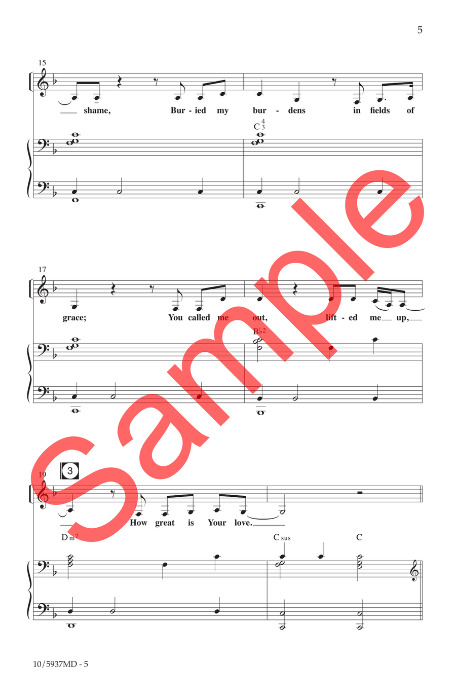 How Great Is Your Love Choir - Sheet Music page 4