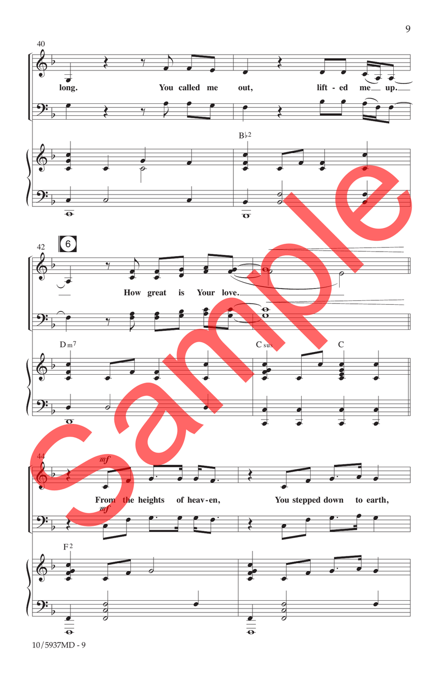 How Great Is Your Love Choir - Sheet Music page 8