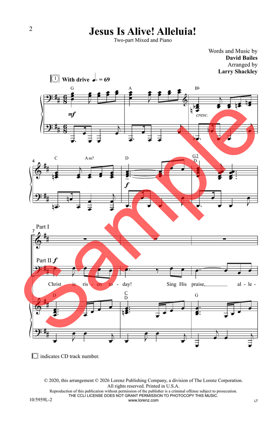 Jesus Is Alive! Alleluia! Choir - Sheet Music page 2